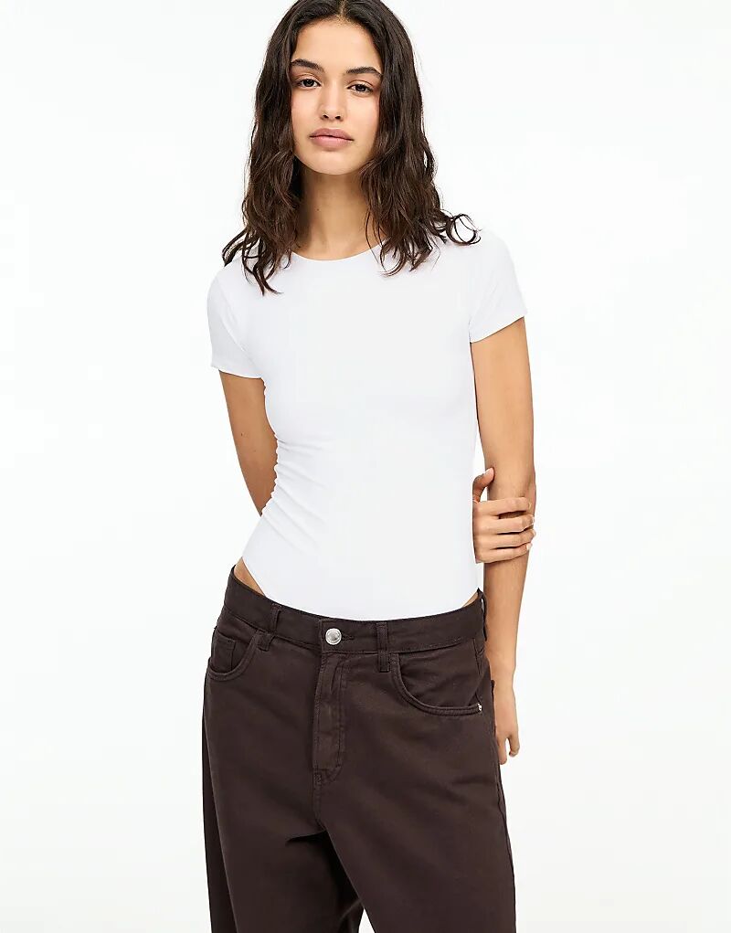 

Боди Pull&Bear из полиамида белого цвета