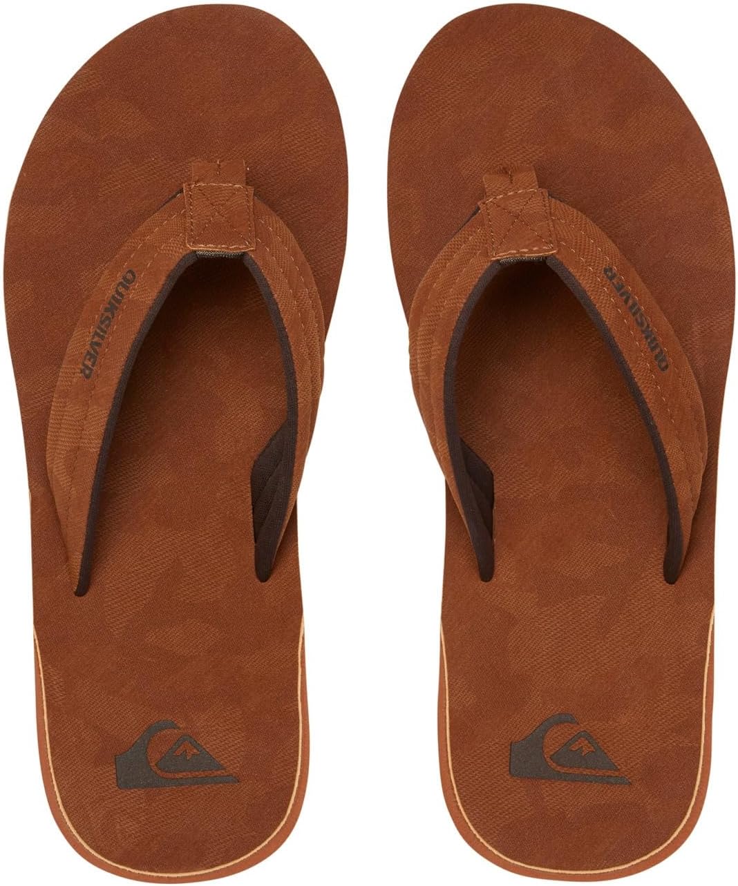 Мужские сандалии Quiksilver Carver из нубука с трехточечным креплением, коричневый — фото 3