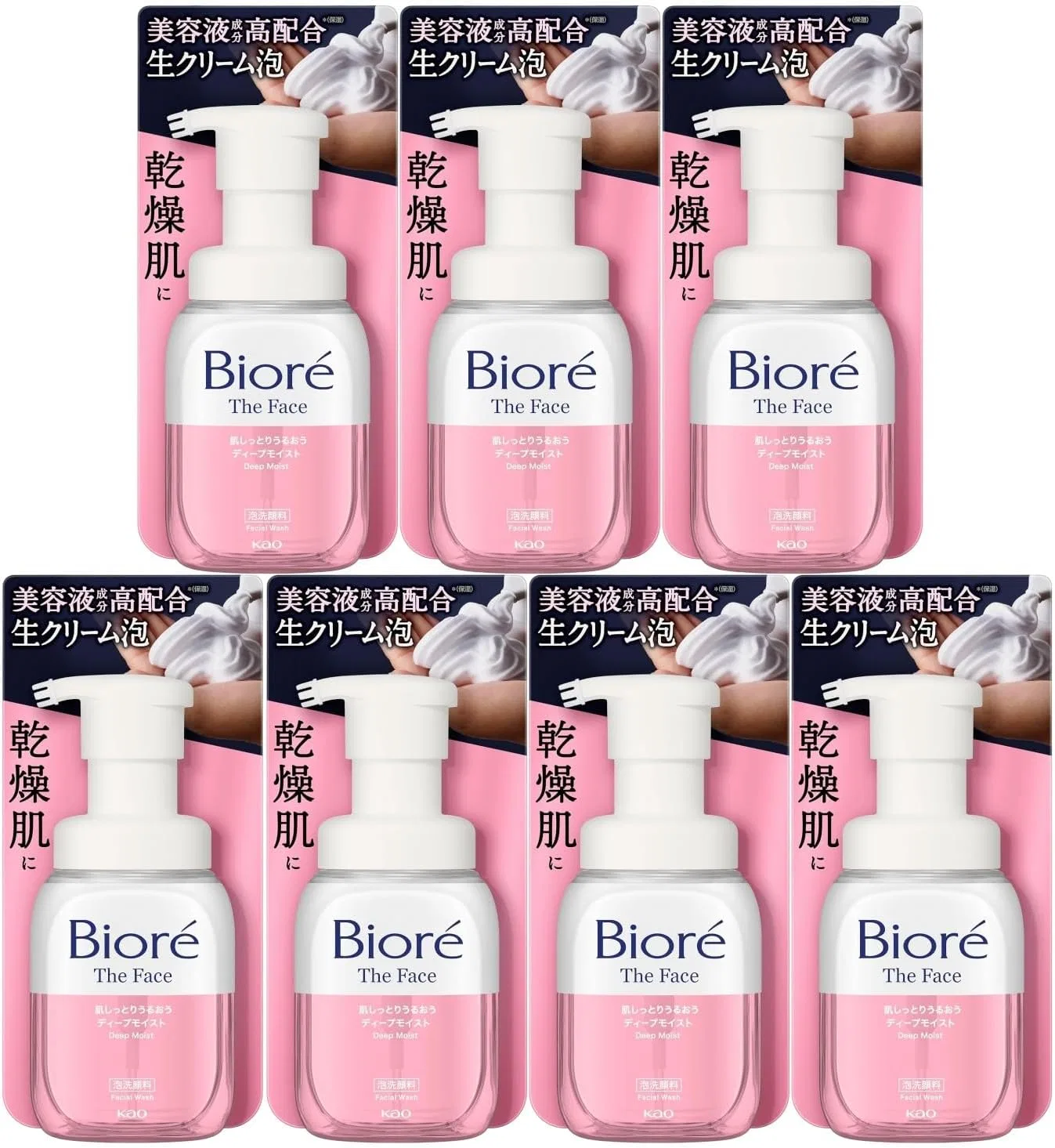 Набор Moruro — Гель для умывания Biore The Face Foaming Facial Cleanser, увлажняющий, 200 мл, набор 7 шт
