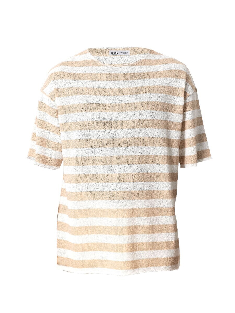 

Классическая футболка VAMOS CLO Shirt Columbus, цвет beige/white