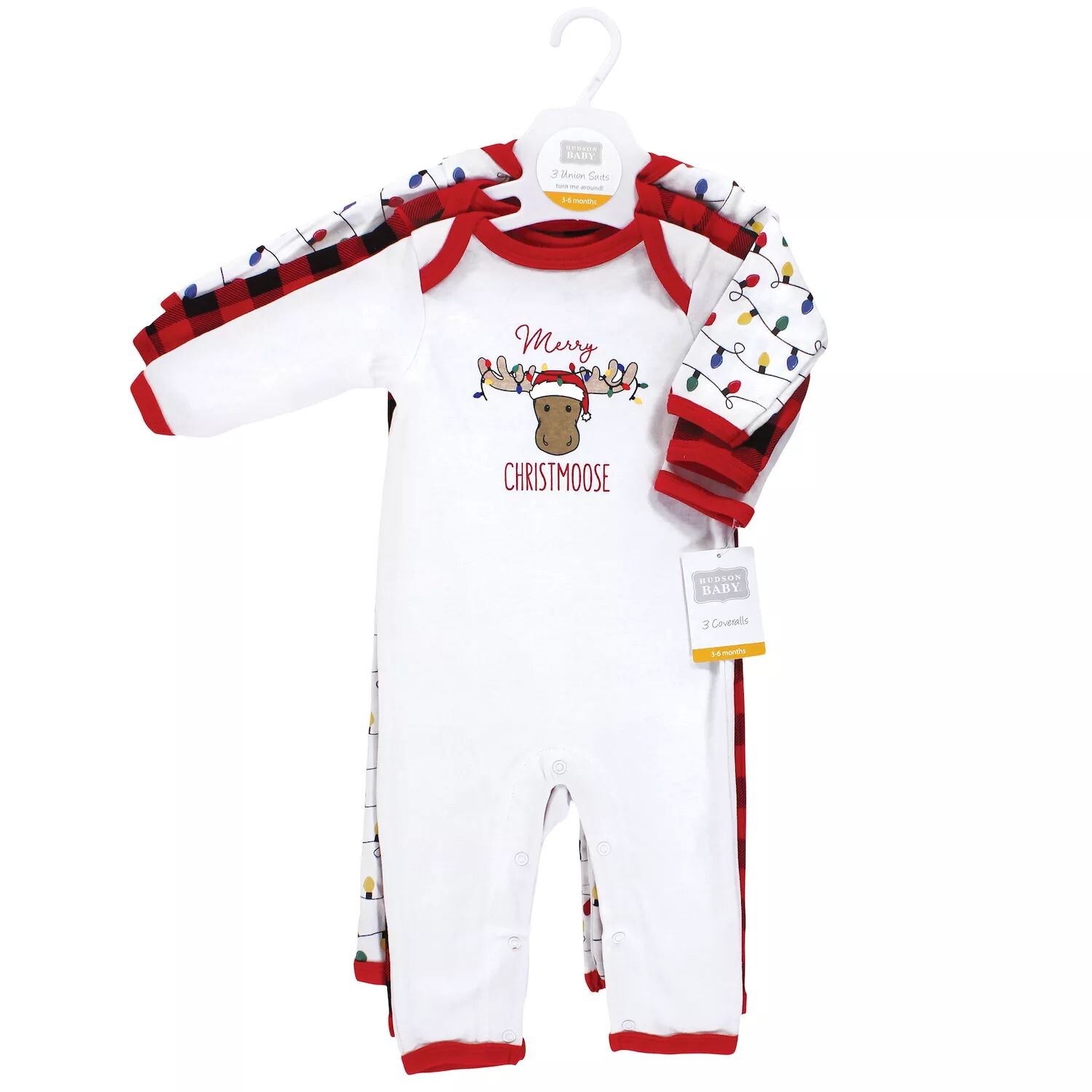 

Хлопковый комбинезон Hudson Baby Infant Boy, Christmoose Hudson Baby