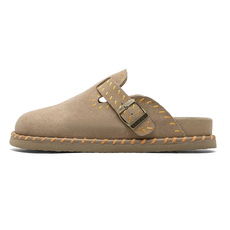 

FAPAI Закрытые тапочки унисекс цвета хаки с оранжевым, цвет Khaki Orange