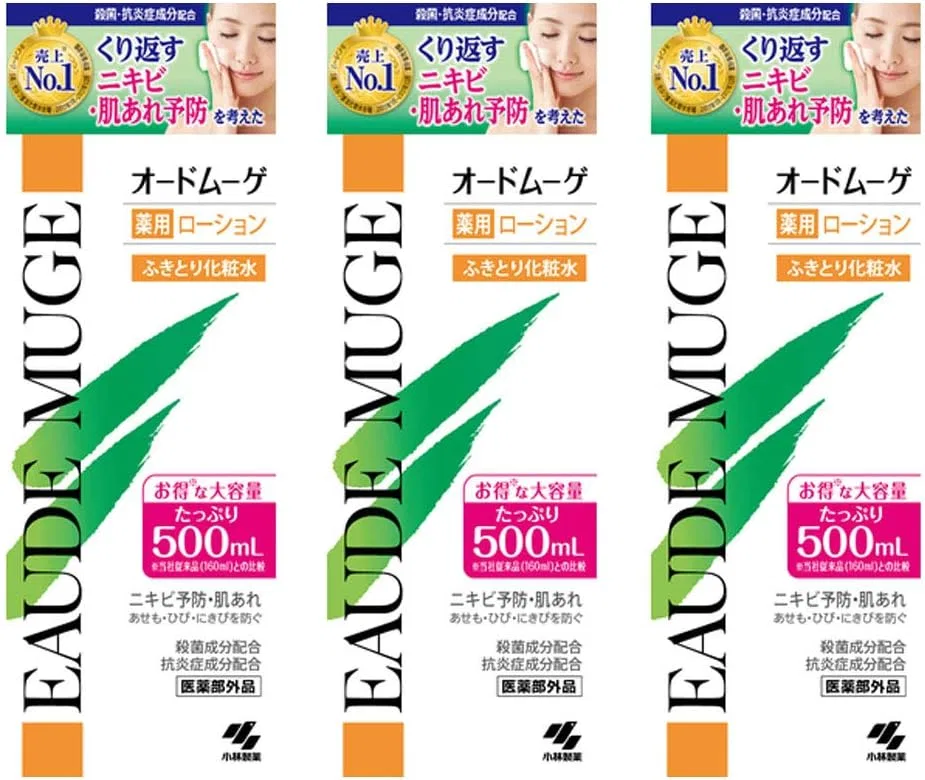 Лосьон лечебный Kobayashi Pharmaceutical Eau De Muge 500мл набор 3 шт