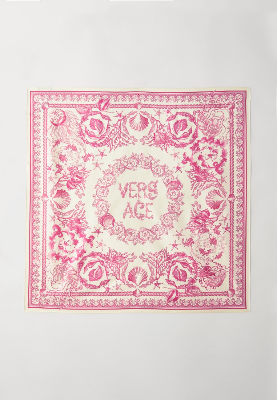 

Шарф Versace FOULARD UNDERWATER BAROCCO BICOLOUR, Eggshell/Dragonfruit/Light Pink