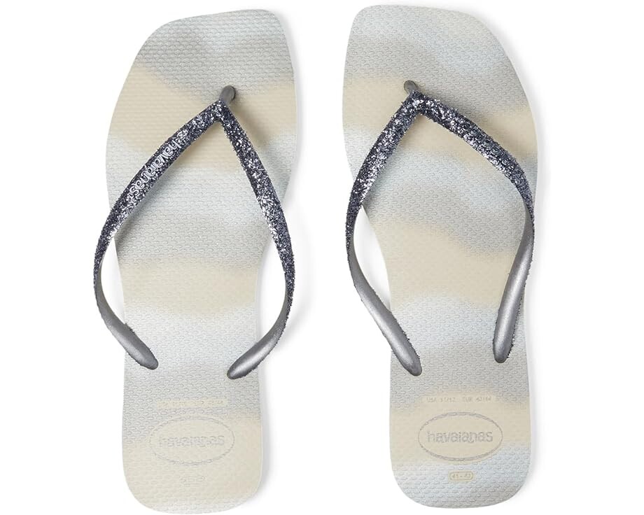 

Сандалии Havaianas Slim Square Glitter Party, бежевый