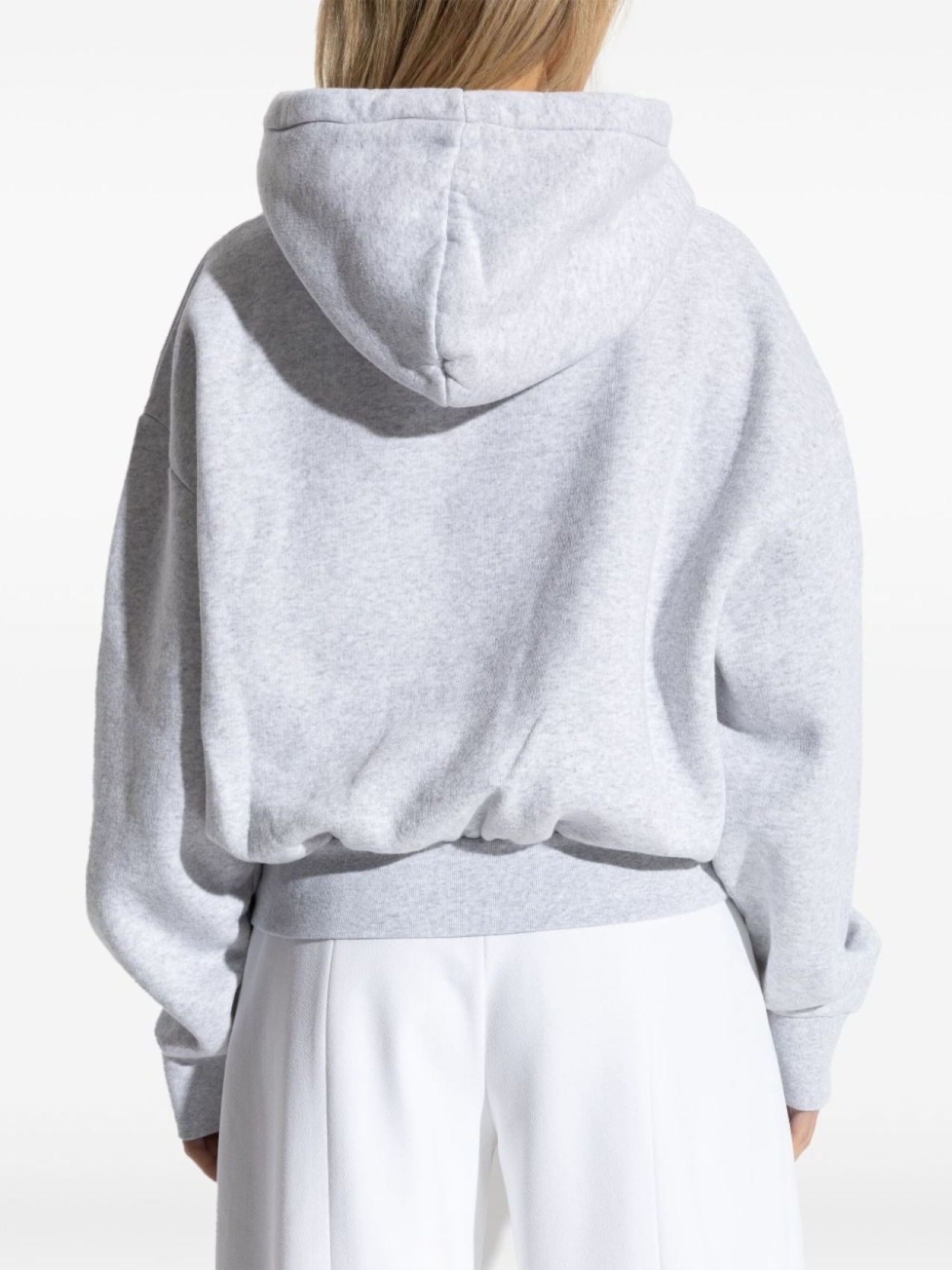 Jacquemus худи с вышитым логотипом, серый — фото 4
