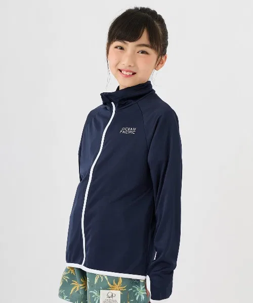 Детская рашгард UV-защита Zip-Up Ocean Pacific темно-синий
