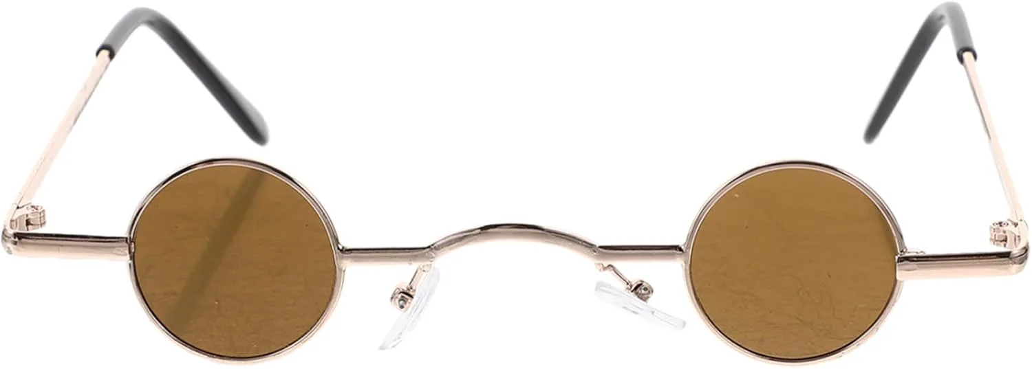 

VALICLUD Винтажные солнцезащитные очки Ретро Летние солнцезащитные очки Очки для активного отдыха Очки в стиле стимпанк Хиппи Очки маленького размера, Multix3pcs