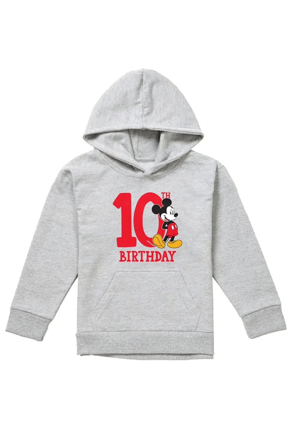Худи детское Mickey Mouse, хлопок/полиэстер, Disney, серый