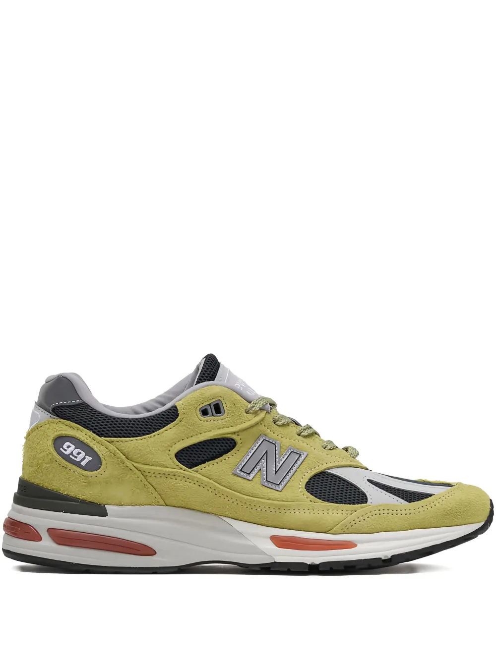 

Кроссовки 991v2 Silver Blue NEW BALANCE, желтый