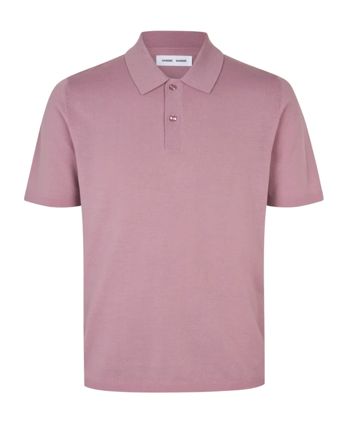 

Вязаная рубашка-поло из мериносовой шерсти Samsã¸E Samsã¸E, фиолетовый