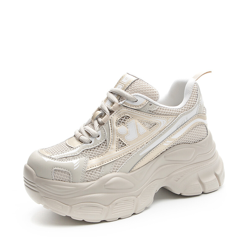 

Кроссовки женские толстые низкие Shoe Cabinet Floral Language, цвет Gray Gold
