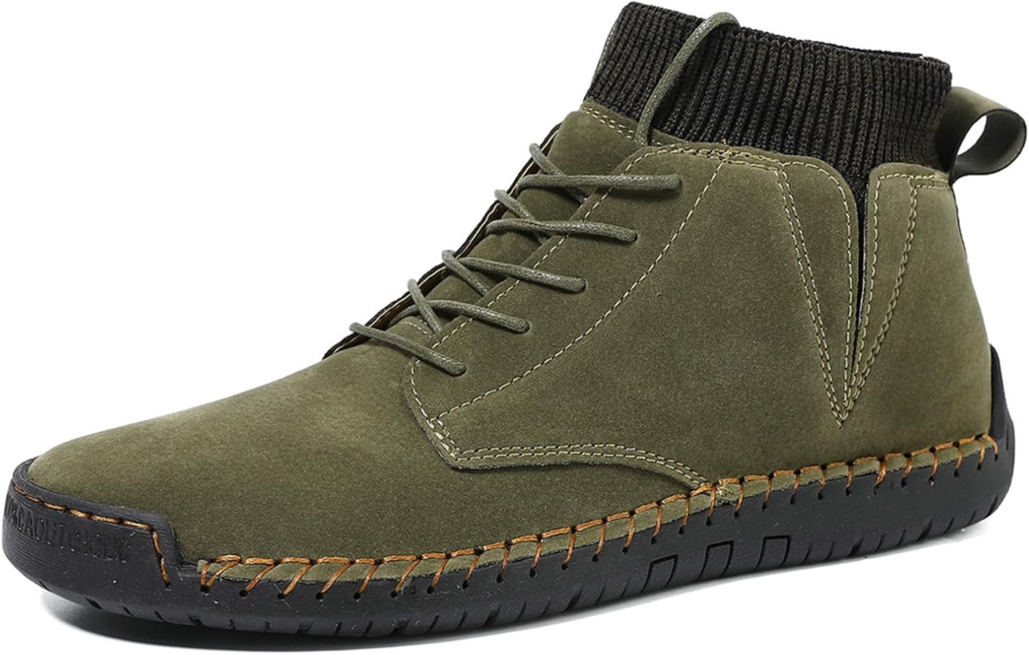 

Мужские кожаные повседневные туфли Удобные модные кроссовки Легкие теплые обувь для ходьбы и вождения Размеры 6-13 Abborora, зеленый