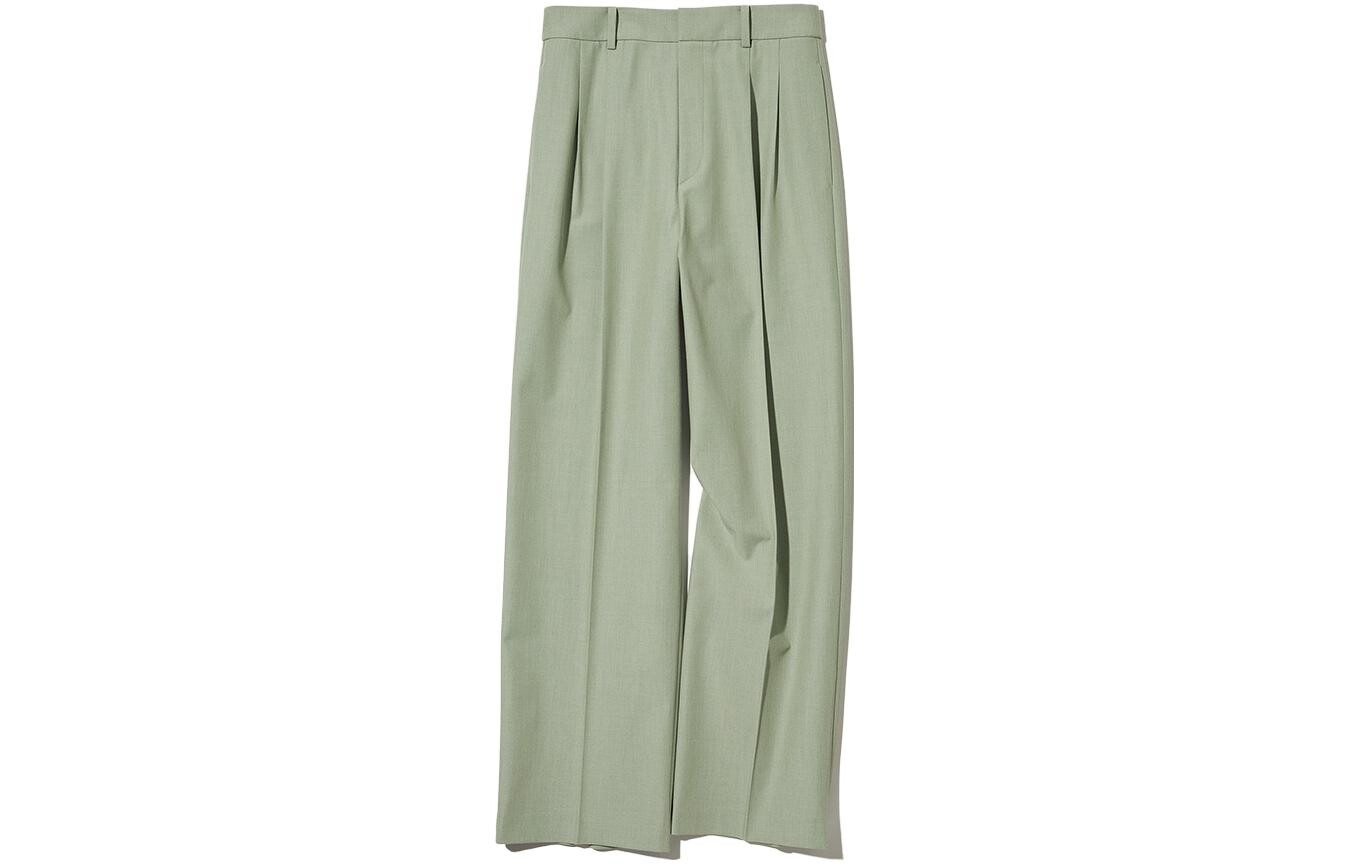 

Повседневные брюки женские зеленые Uniqlo