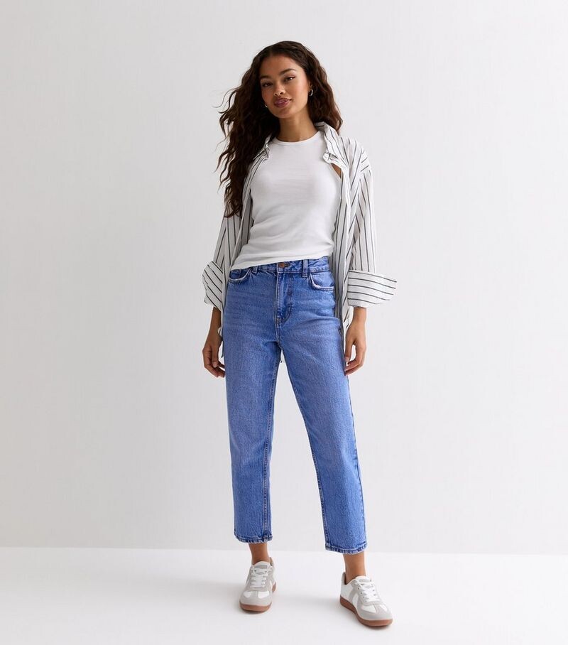 

Миниатюрные ярко-синие джинсы Tori Mom New Look, ярко-синий
