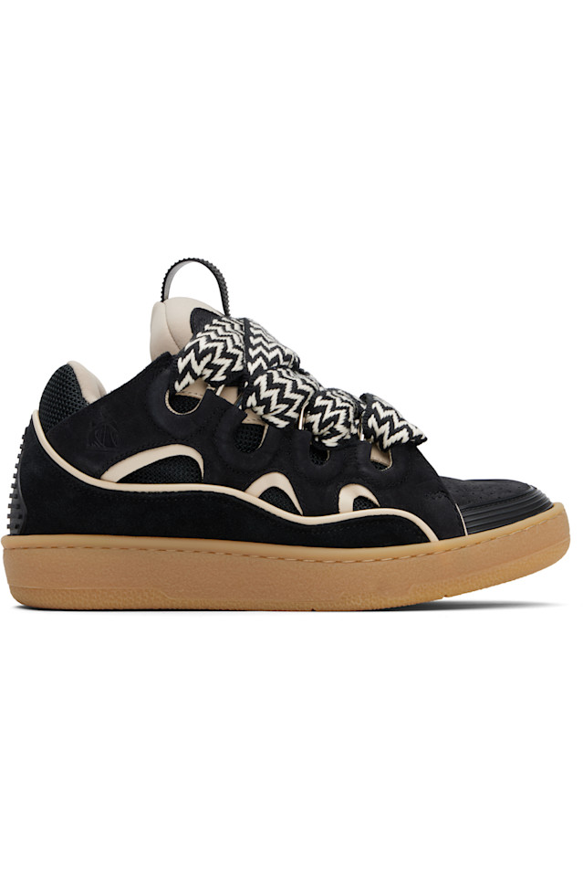 эксклюзивные черные кроссовки Curb от Ssense Lanvin, мультиколор