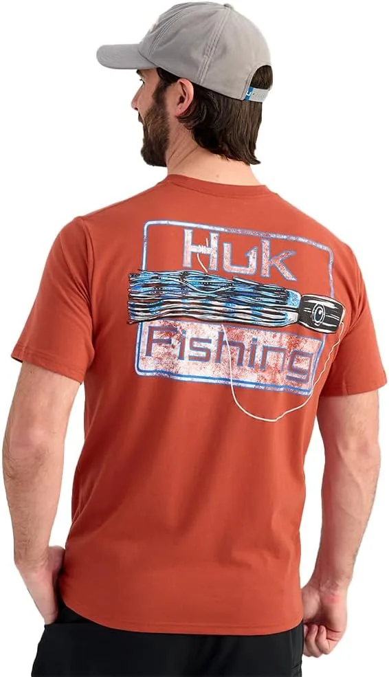 

HUK Men's Kc Scott Pocket Tee, удобная футболка с нагрудным карманом