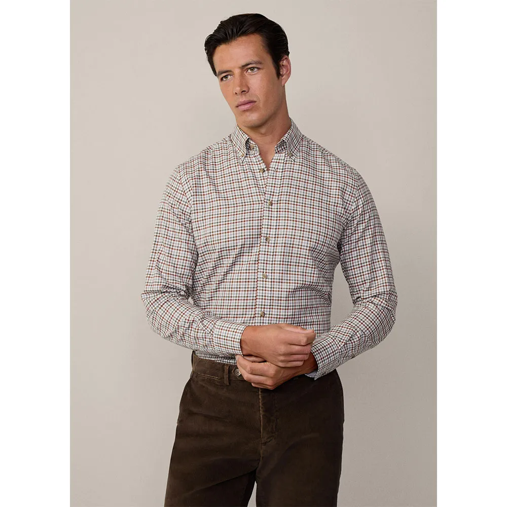

Рубашка Hackett 3 Col Brushed Gingham, серый