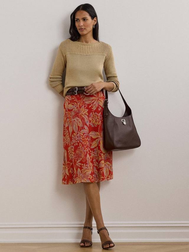 

Джемпер Lauren Jinhala с узором "рэк стеч" Ralph Lauren, Birch Tan