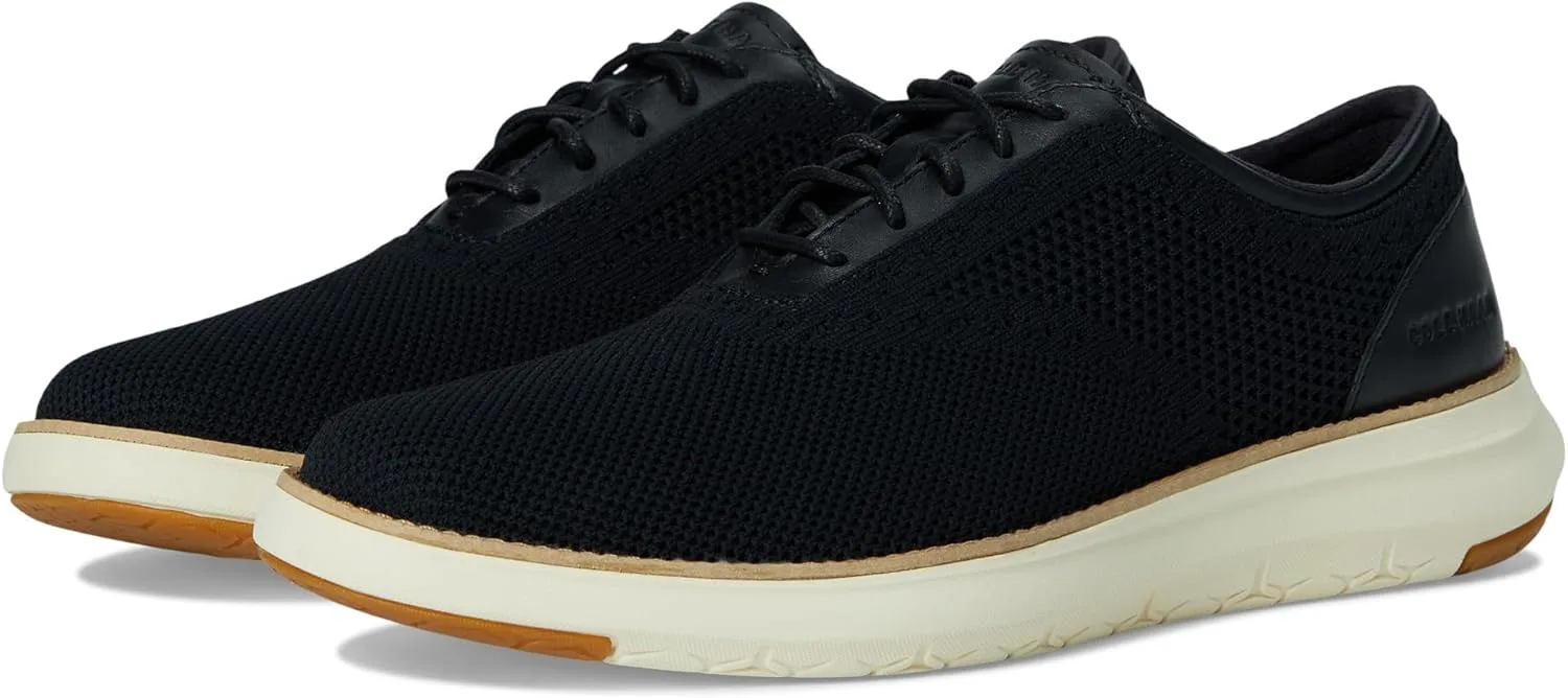 Мужские вязаные оксфорды Cole Haan Grand Remix, черный/слоновая кость