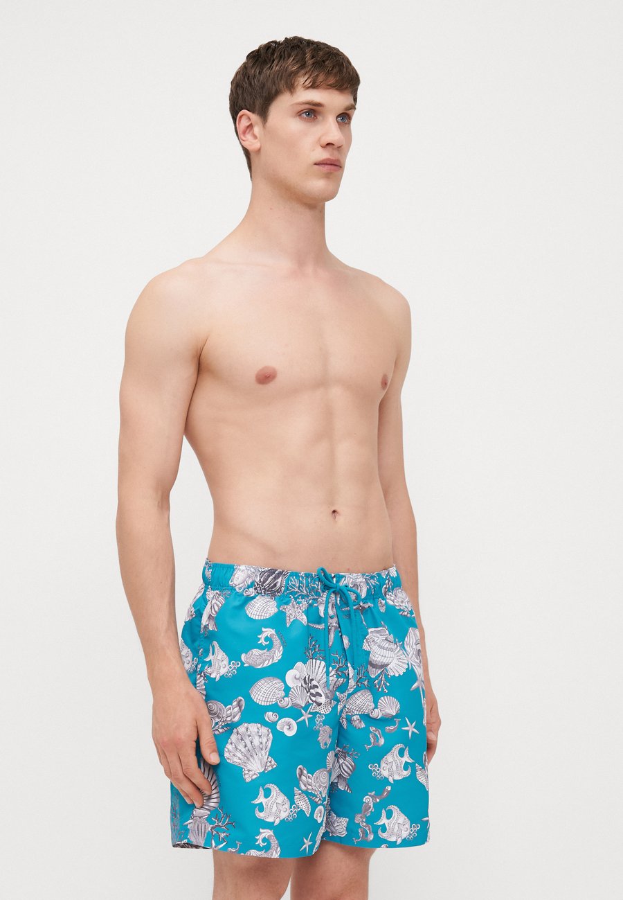 Шорты для плавания Versace SWIM GOLFO LAVACANZA ALL OVER, Dark Sea Green/Silver Grey/Blue — фото 4