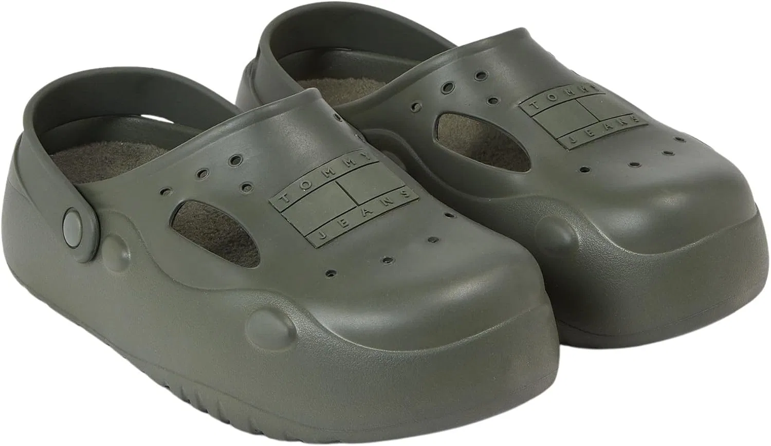 Мужские мюли Tommy Jeans TJM Freedom с теплой подкладкой, Pewter Green