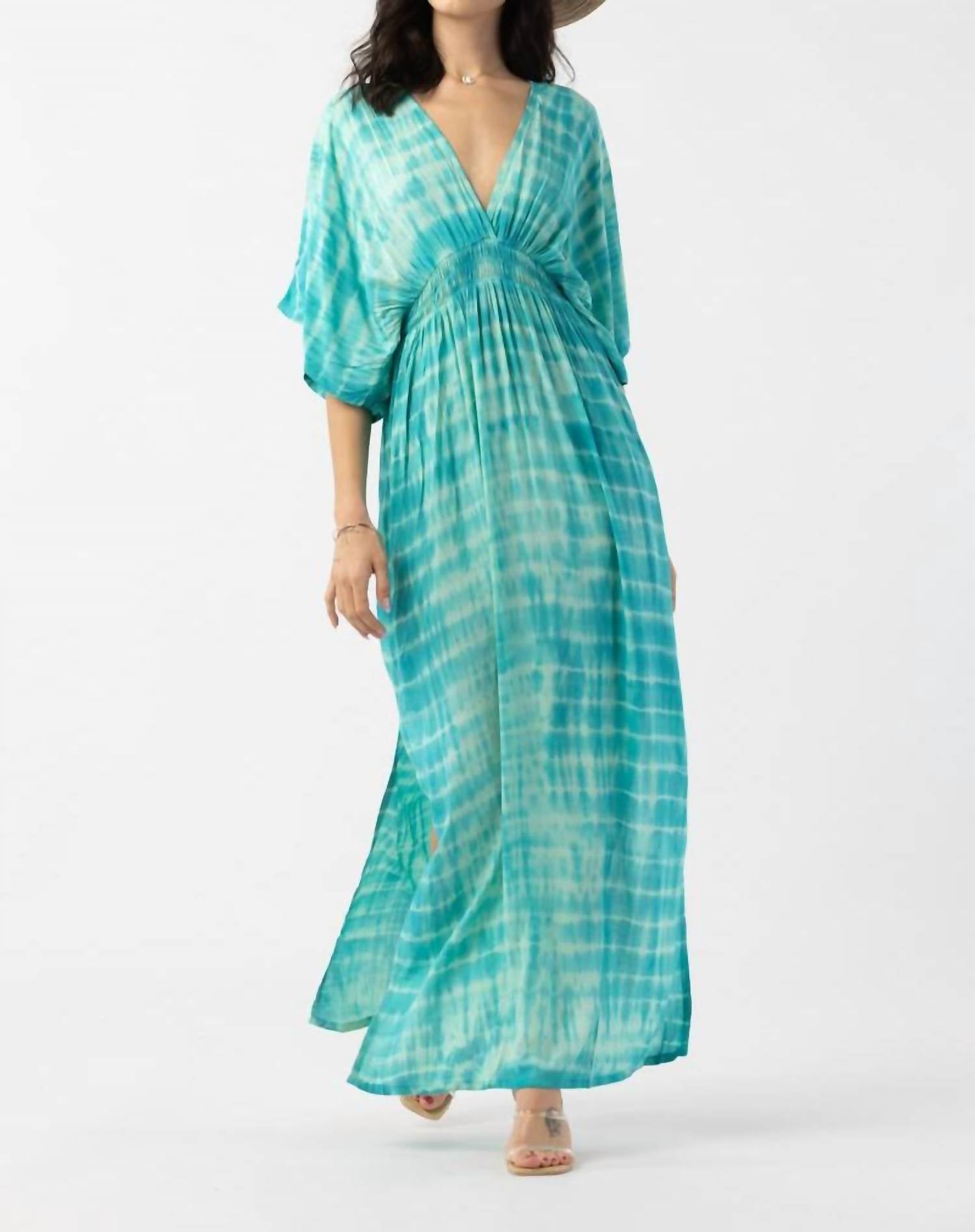 

Платье Levine Maxi в полоску океан Tiare Hawaii, Ocean Stripe