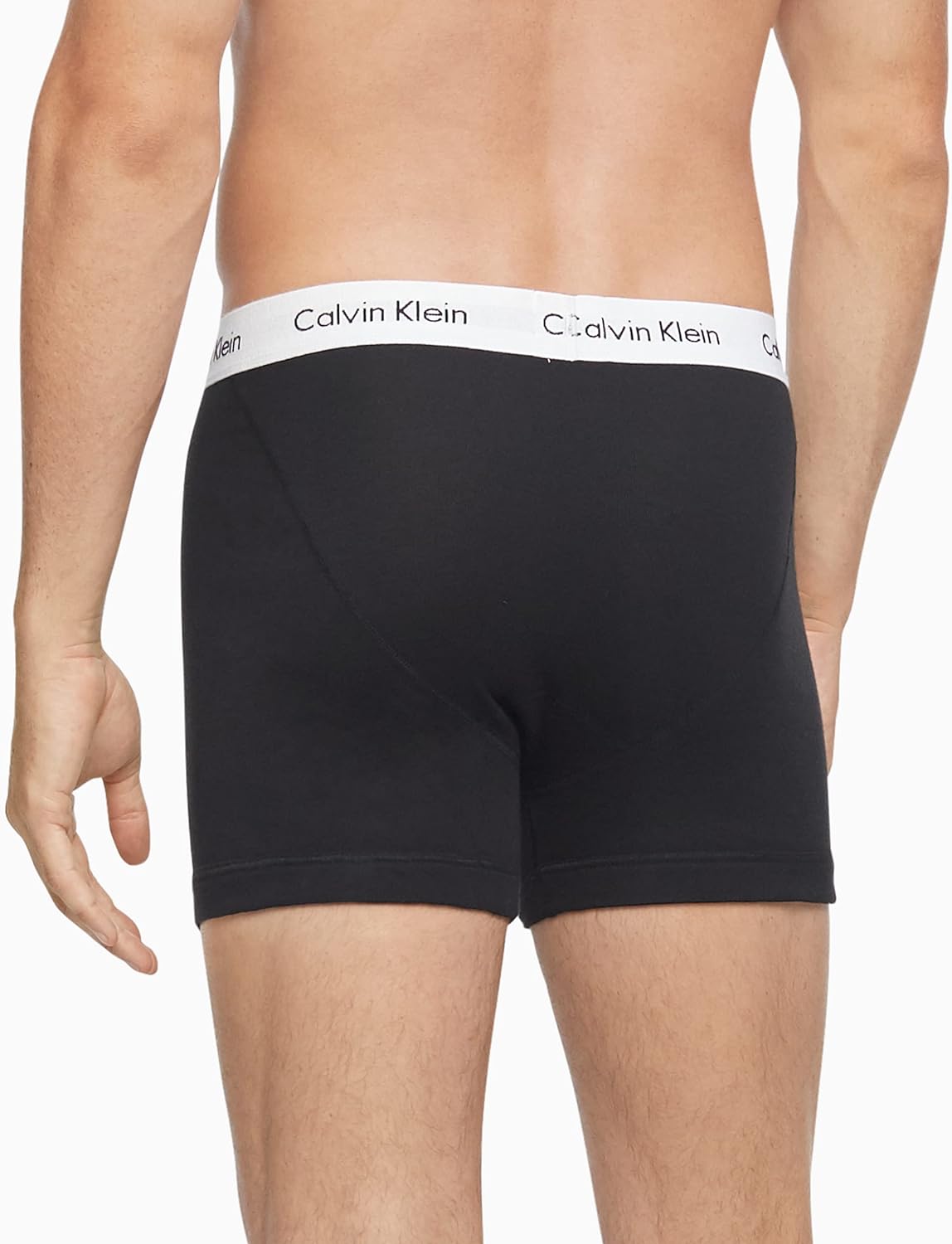 Комплект из 5 мужских трусов-боксеров Calvin Klein Cotton Classics, 3 Black Bodies W / Black Wb, 2 Black Bodies W / White Wb — фото 3