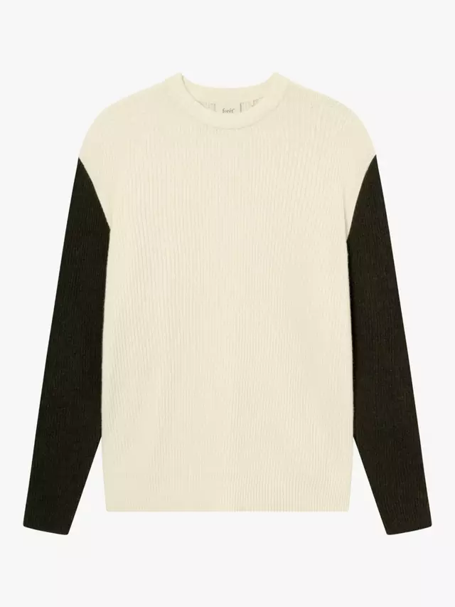 

Джемпер forét Relaxed Rib Knit, цвет cloud/dark moss