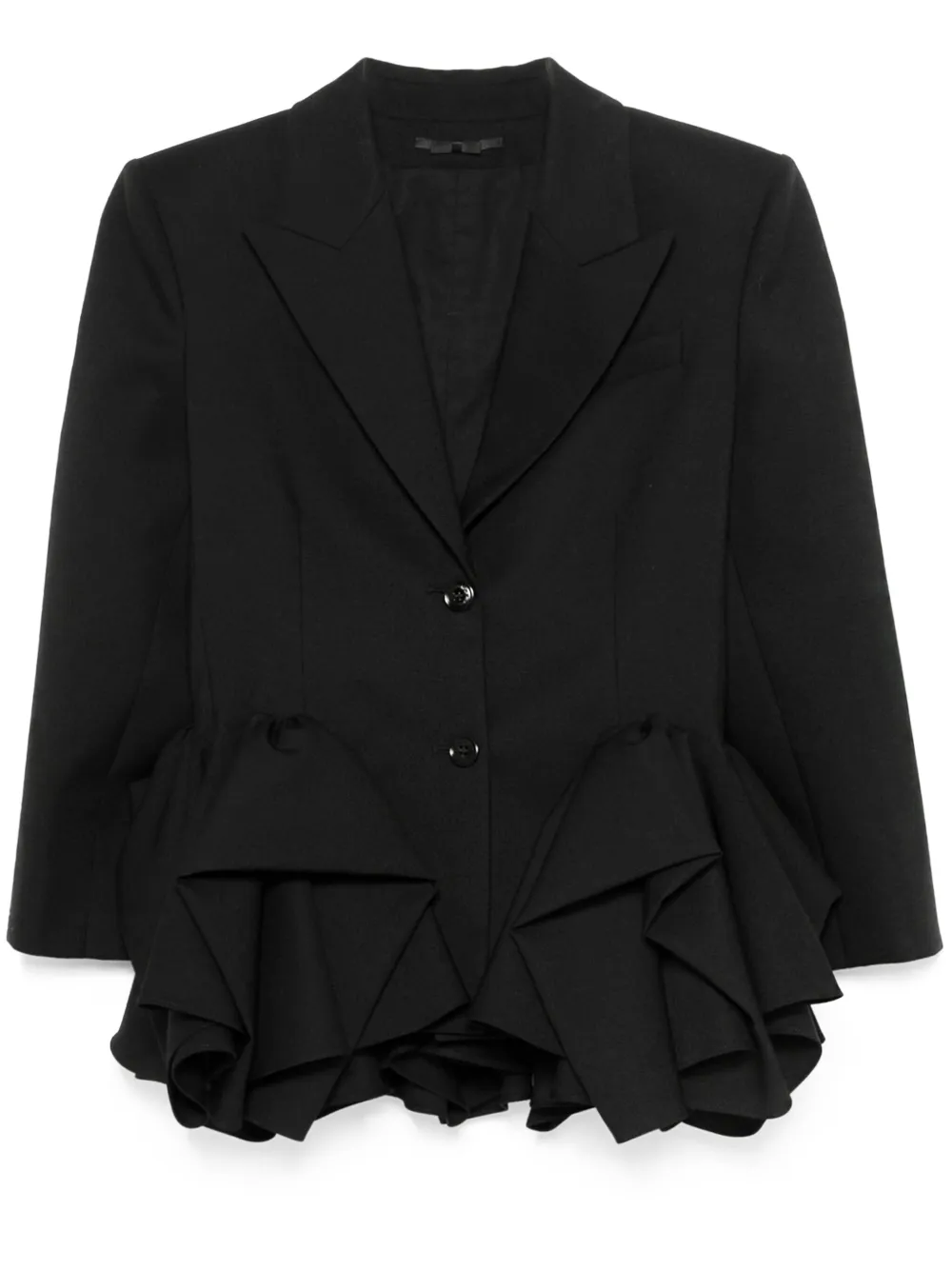 

Блейзер с оборками Viktor & Rolf, черный