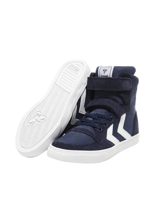Кроссовки высокие Hummel Slimmer stadil high jr high top trainers, темно-синий — фото 4