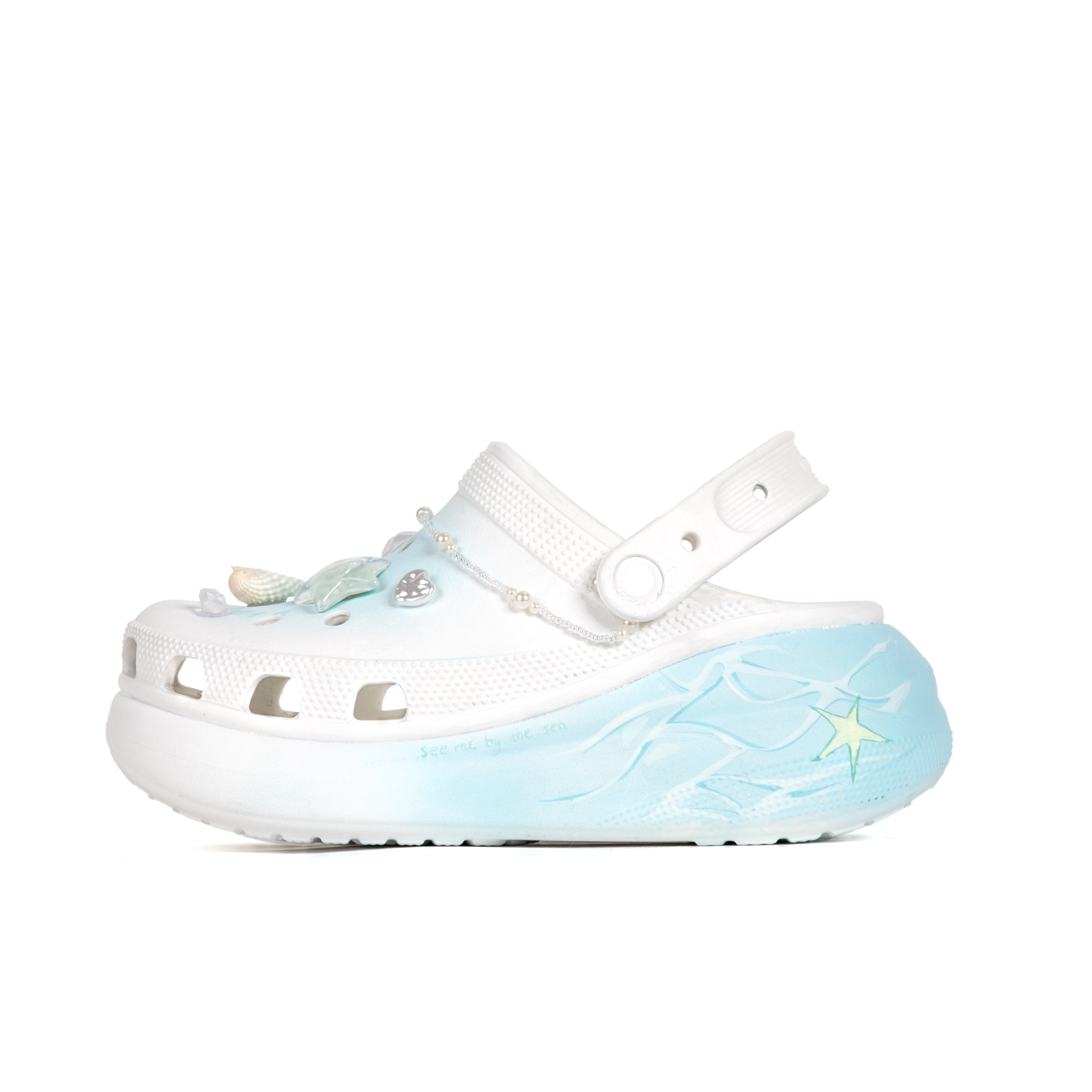 Crocs Женские белые сабо Crush Clog
