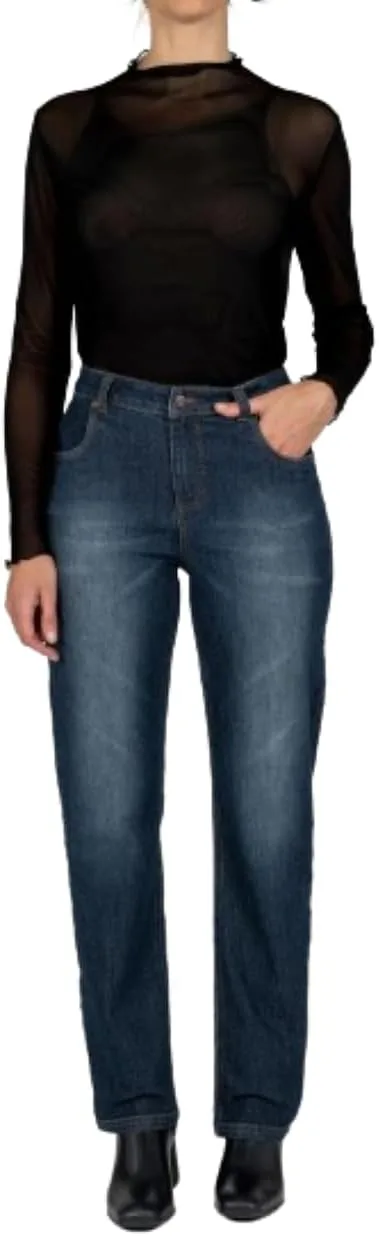 

HUE Женские джинсы Mid-Rise Straight Leg