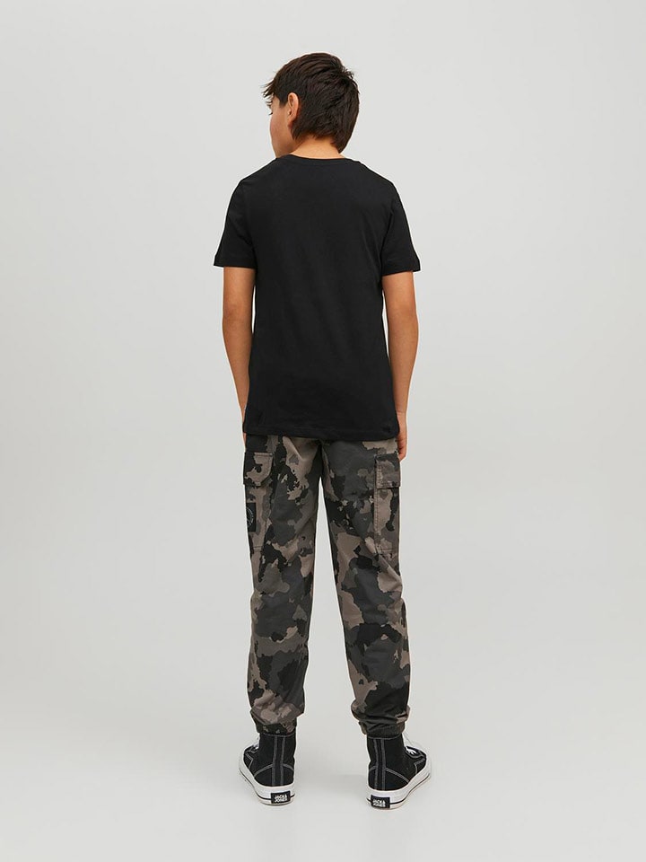 JACK & JONES Junior Черная футболка — фото 2
