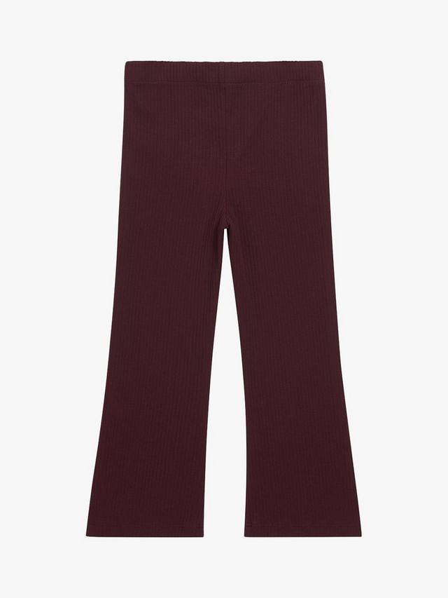 Детские ребристые расклешенные брюки Whistles, Aubergine — фото 2