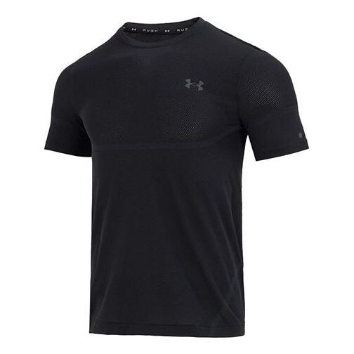 

Футболка rush seamless legacy t-shirt 'black' Under Armour, черный
