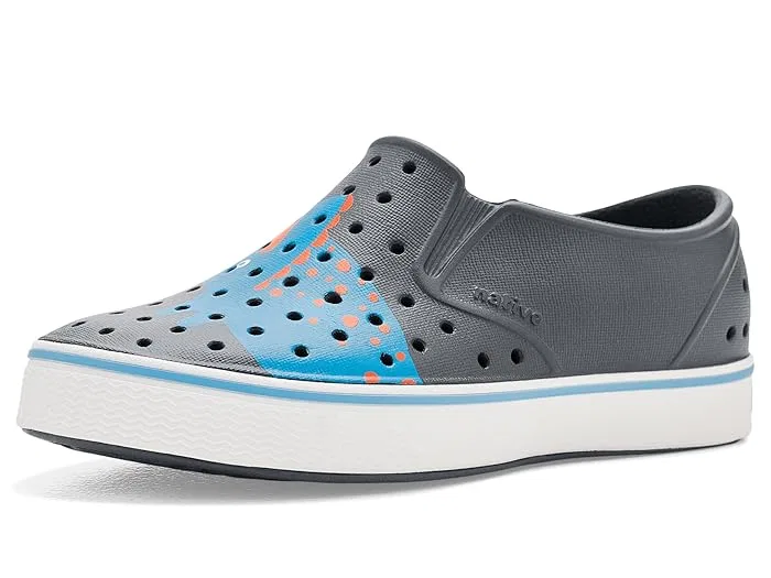 Кроссовки литые Native Shoes Kids Miles Block, Gravity Grey/Shell White/Dinosaur Block — фото 3