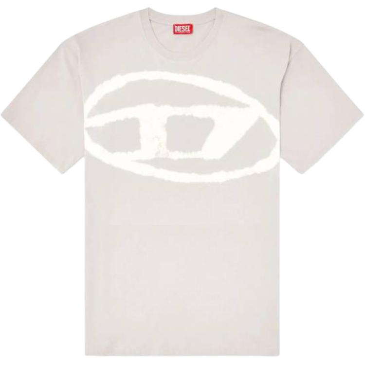 

Футболка T Boxt Bleach Oval D Logo DIESEL, серый