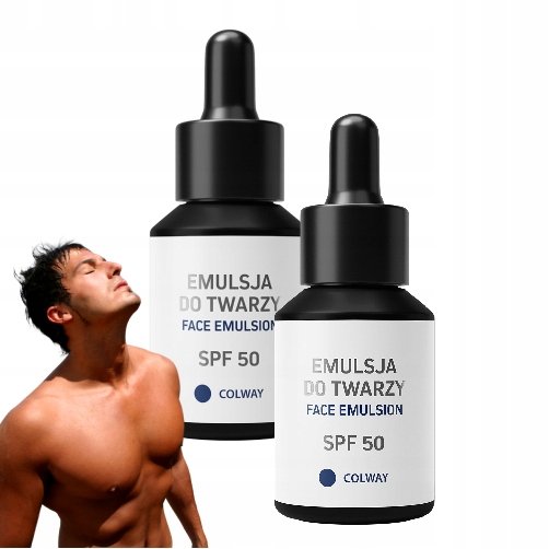 

Colway, Эмульсия для лица SPF 50, Легкая формула, не утяжеляет кожу, 2 шт.