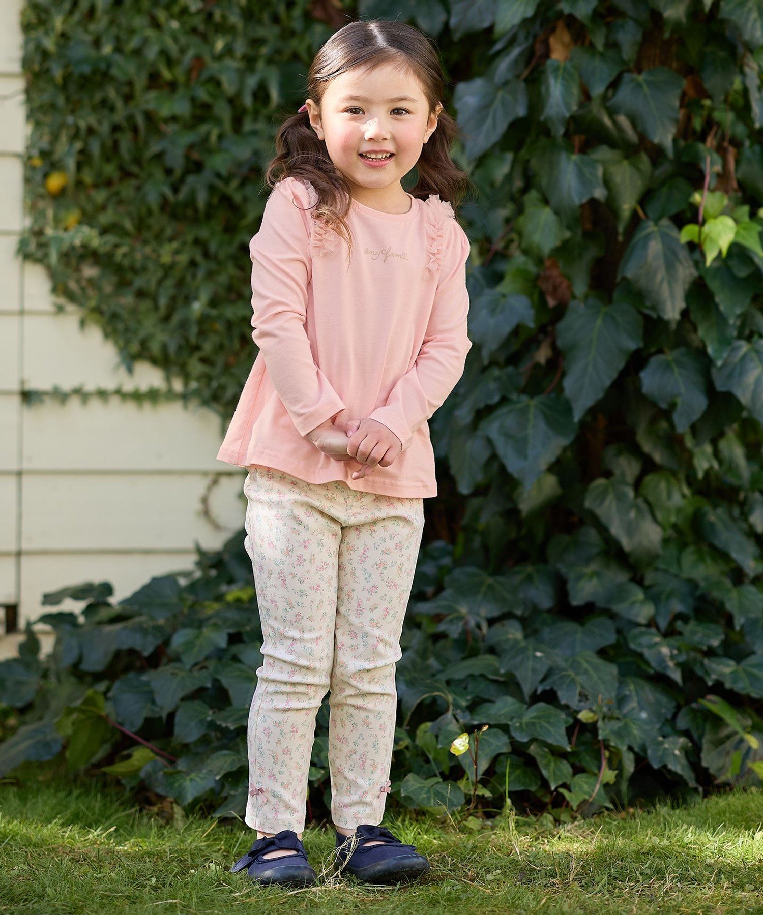 Брюки 7days Dream Stretch Pants Any Kids, Ecru x Small Floral Pattern [502] — фото 2