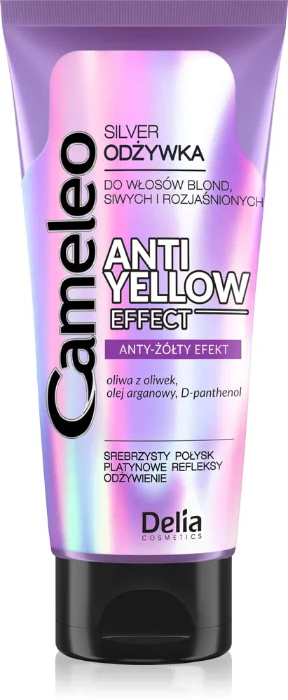 Серебряный кондиционер Delia Cosmetics для осветленных и седых волос Cameleo, Purple