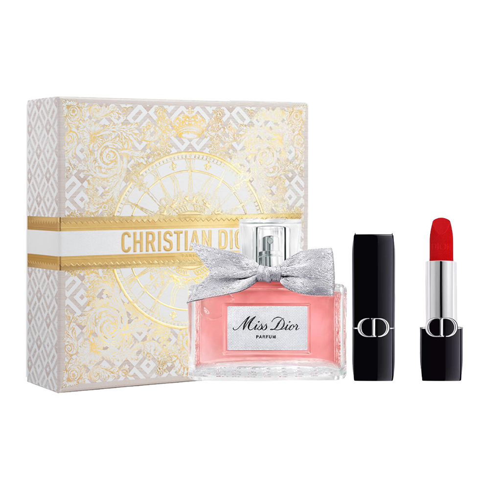 

DIOR Ограниченный рождественский набор Miss Dio: помада и парфюм Citrus Peach 35мл+3.5г