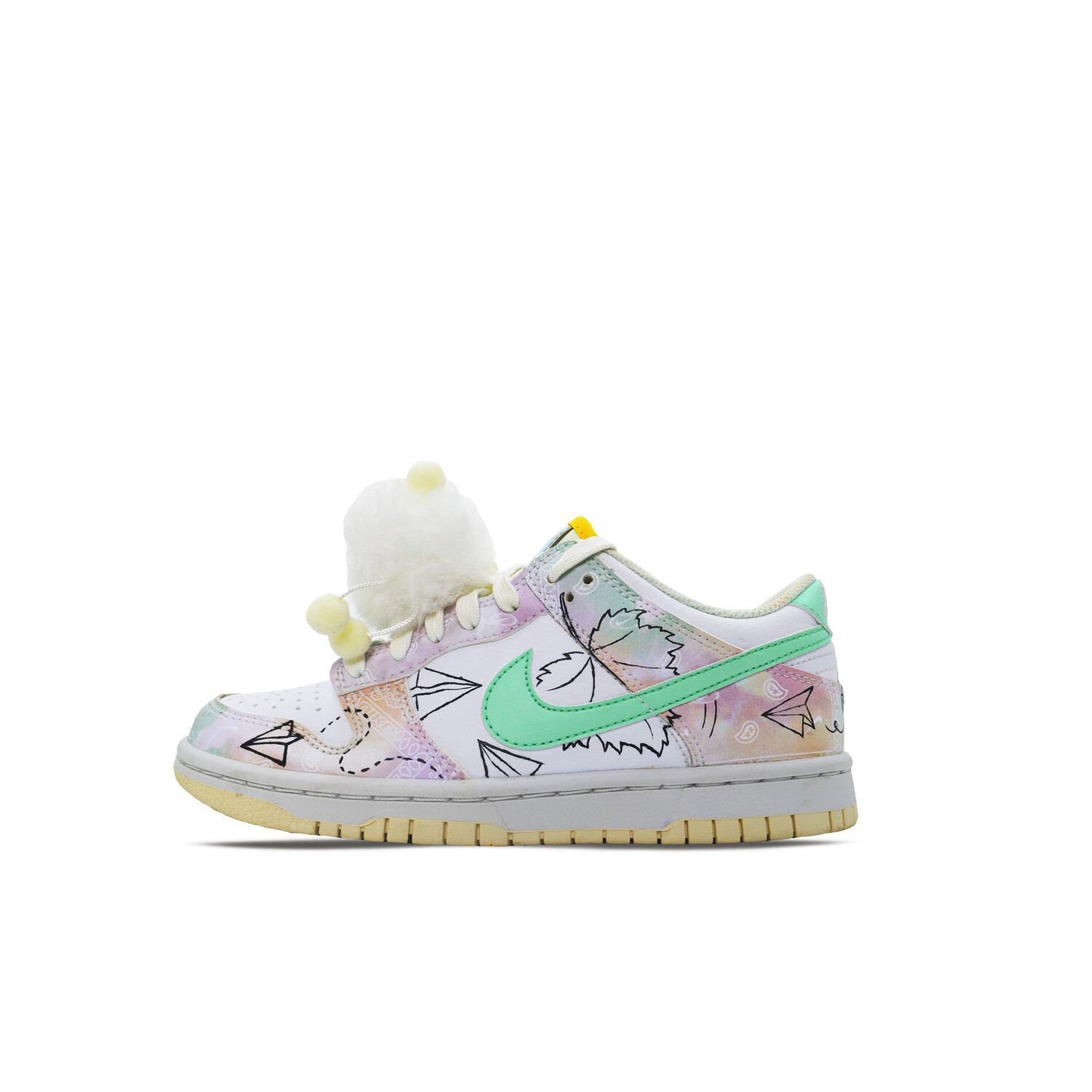 

Кроссовки Nike Dunk Skateboarding Shoes Women's Low-top Pink/Green, цвет Pink Moon/Nori/Magnet