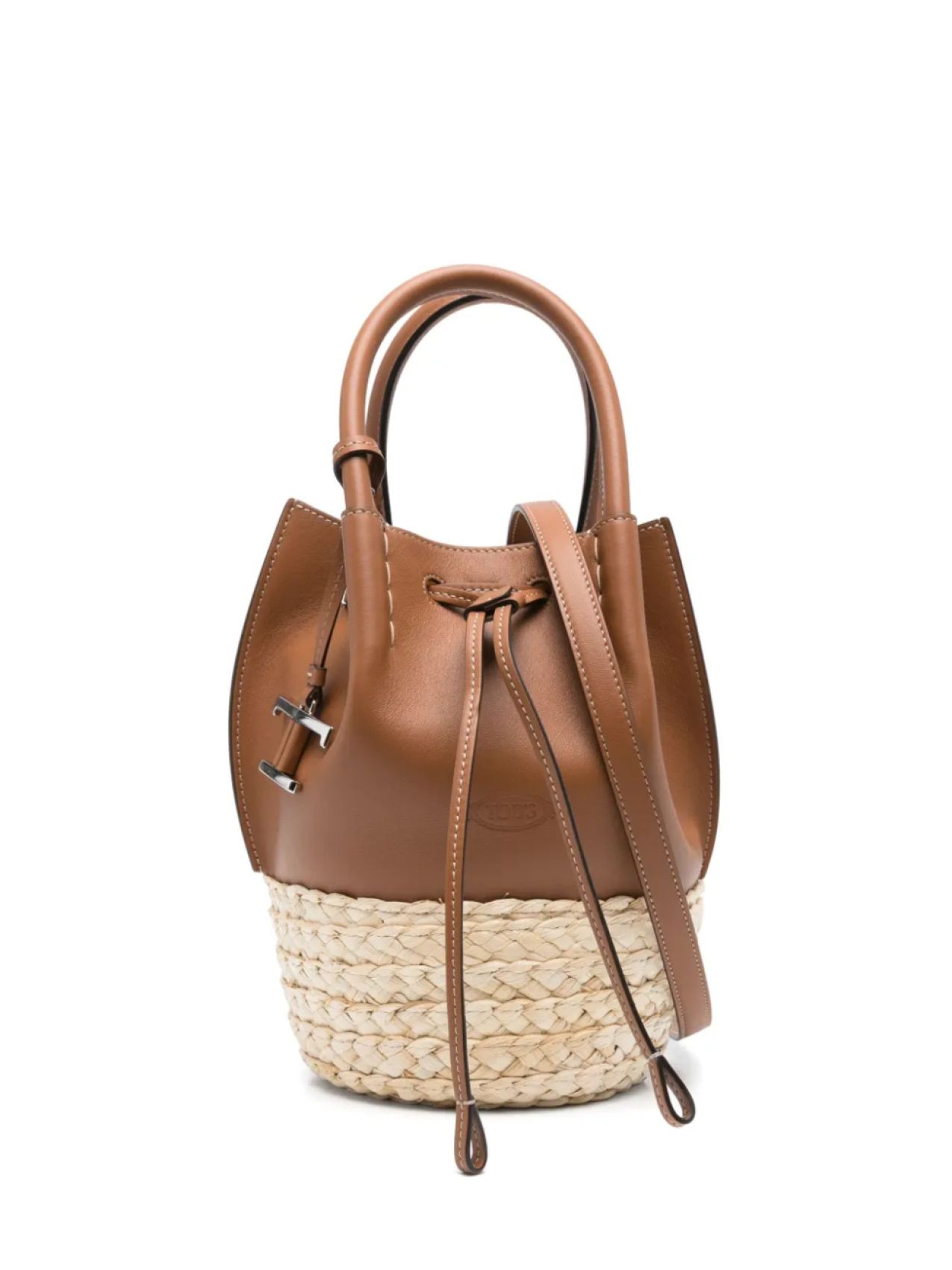 

Сумка-ведро с логотипом Tod's T Timeless, коричневый