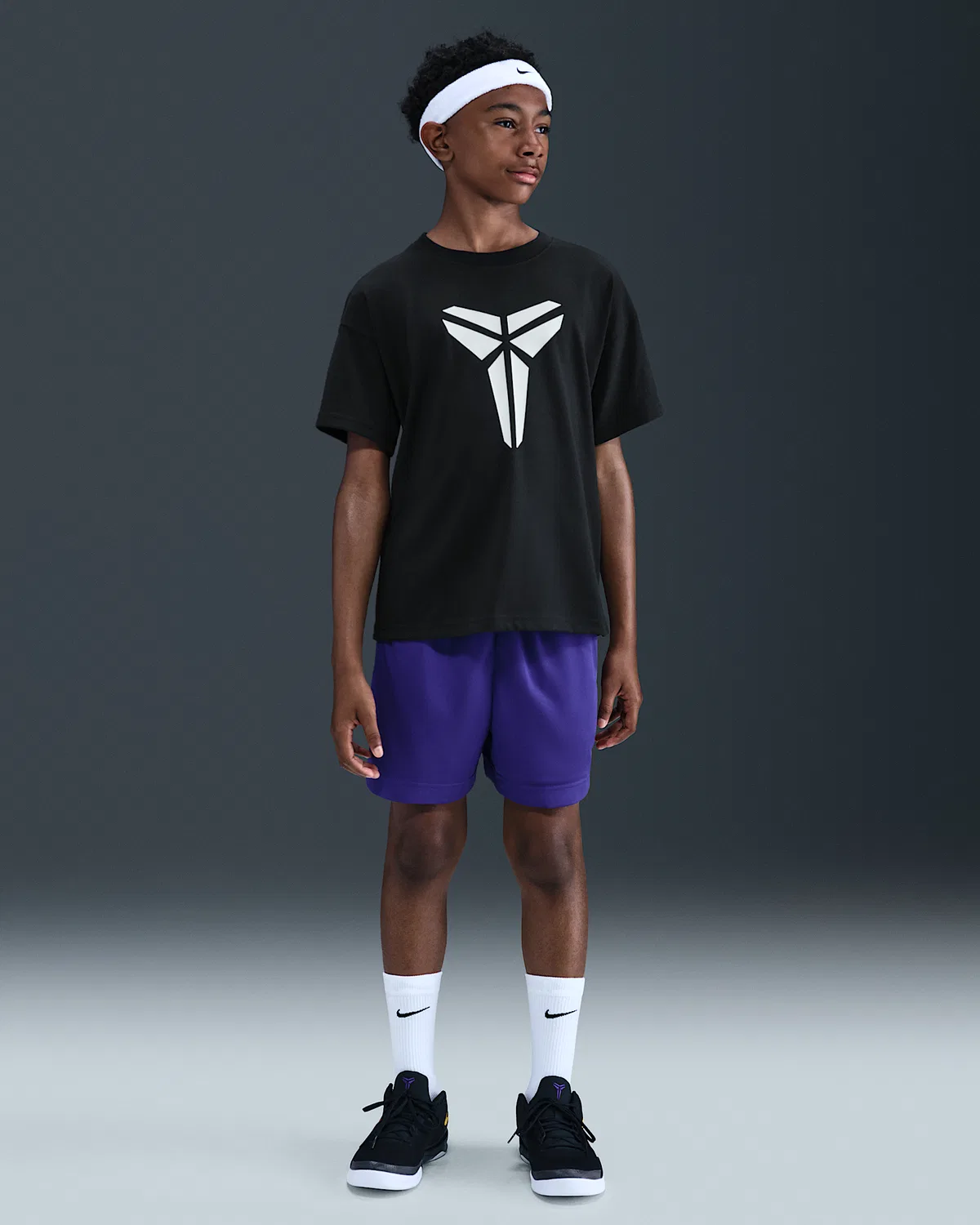 Детская футболка Dri-FIT Max90 Kobe, Black — фото 4
