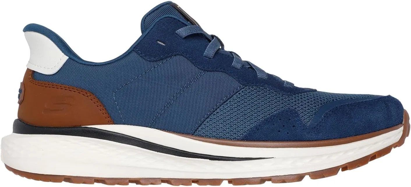 Мужские кроссовки Skechers USA Slade Ultra-Mercer, Blue Leather Mesh — фото 4
