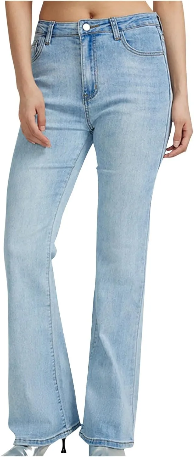 

Женские джинсы bootcut slim fit с высокой посадкой