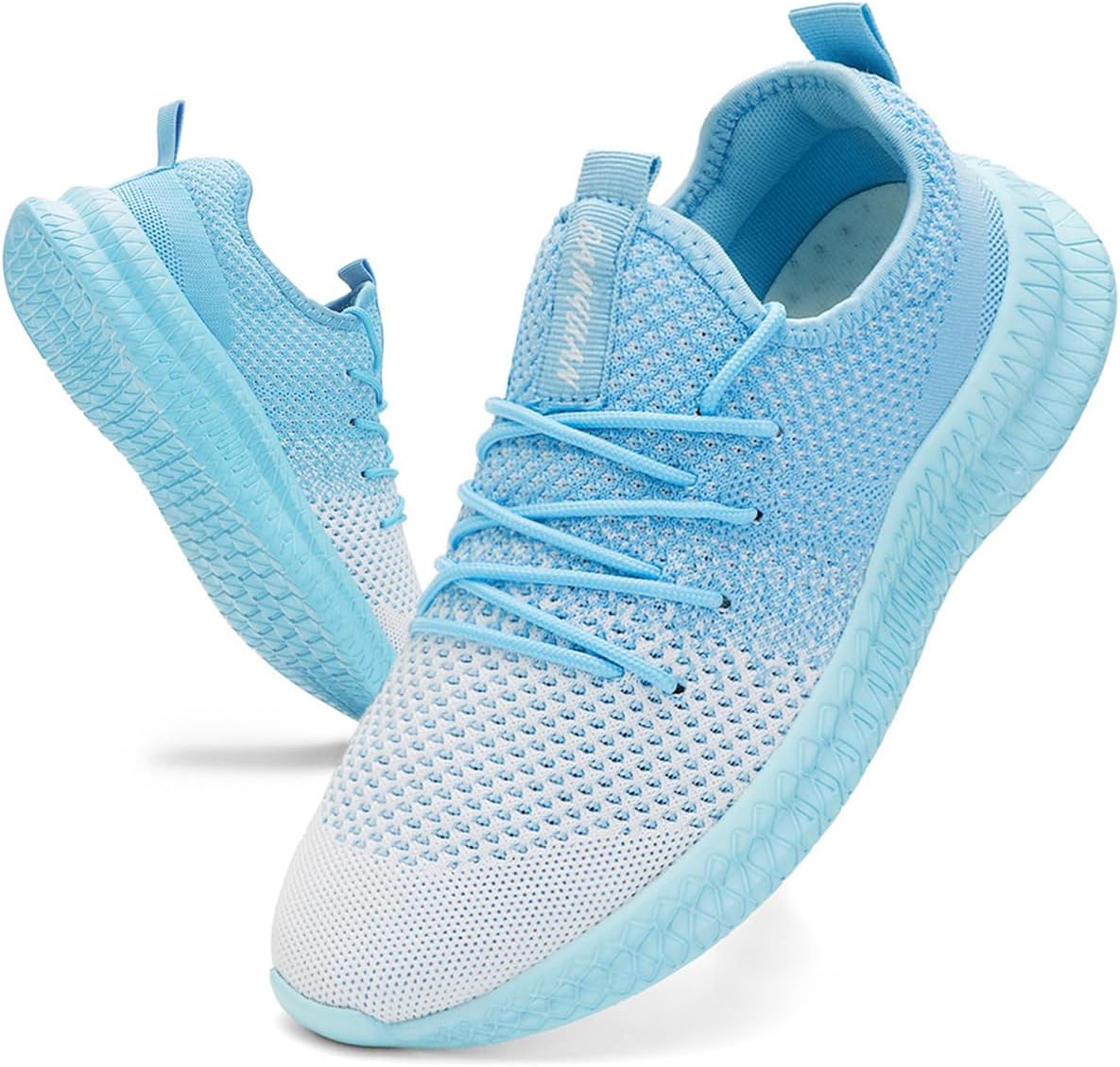 

Мужские кроссовки для бега Нескользящие слипоны для тенниса Легкие спортивные с амортизацией Комфортные для ходьбы, занятий в зале, фитнеса и ежедневных тренировок, спорта и отдыха Dlwkipv, небесно-голубой