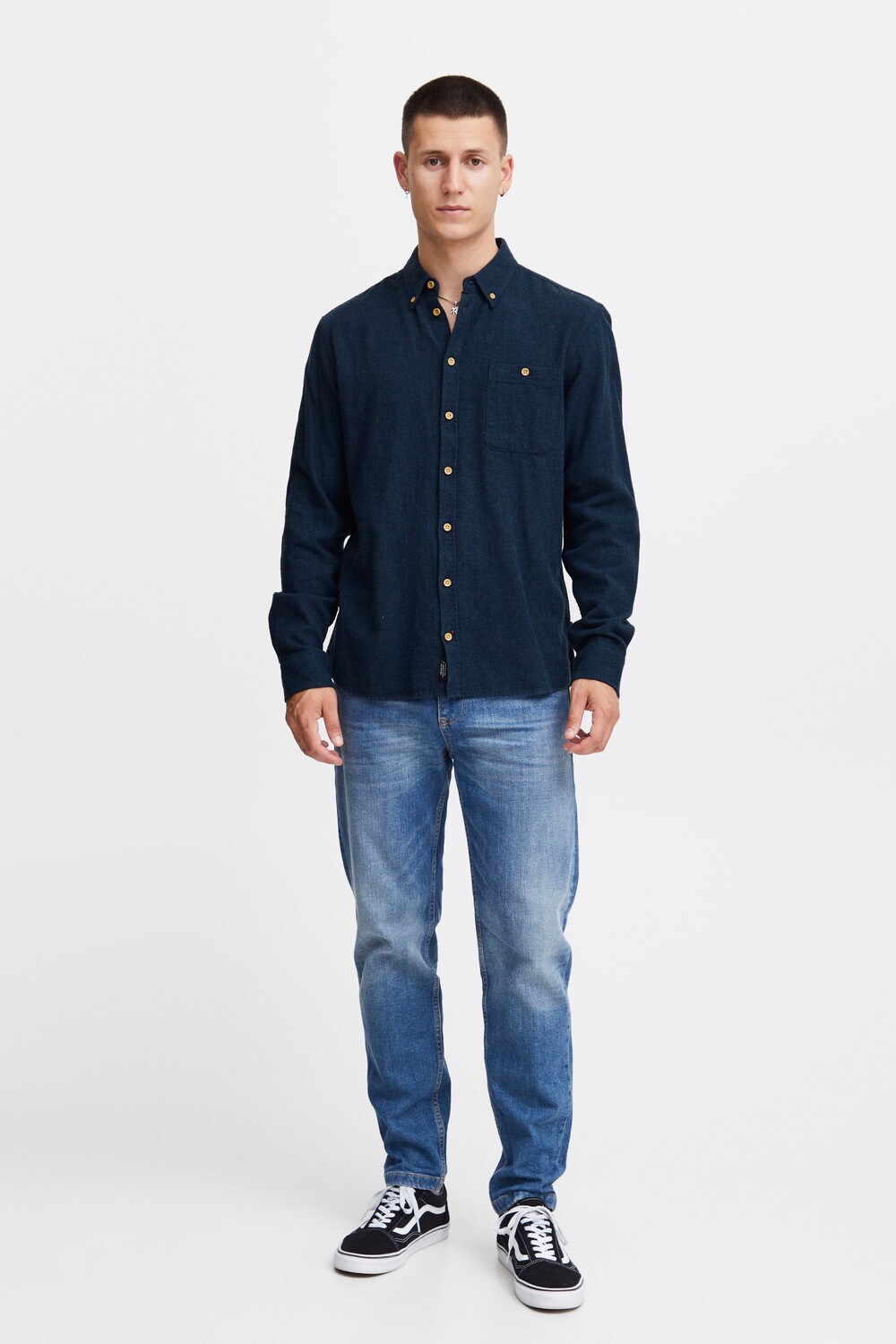 

Рубашка BLEND Langarm BHShirt 20715813, синий
