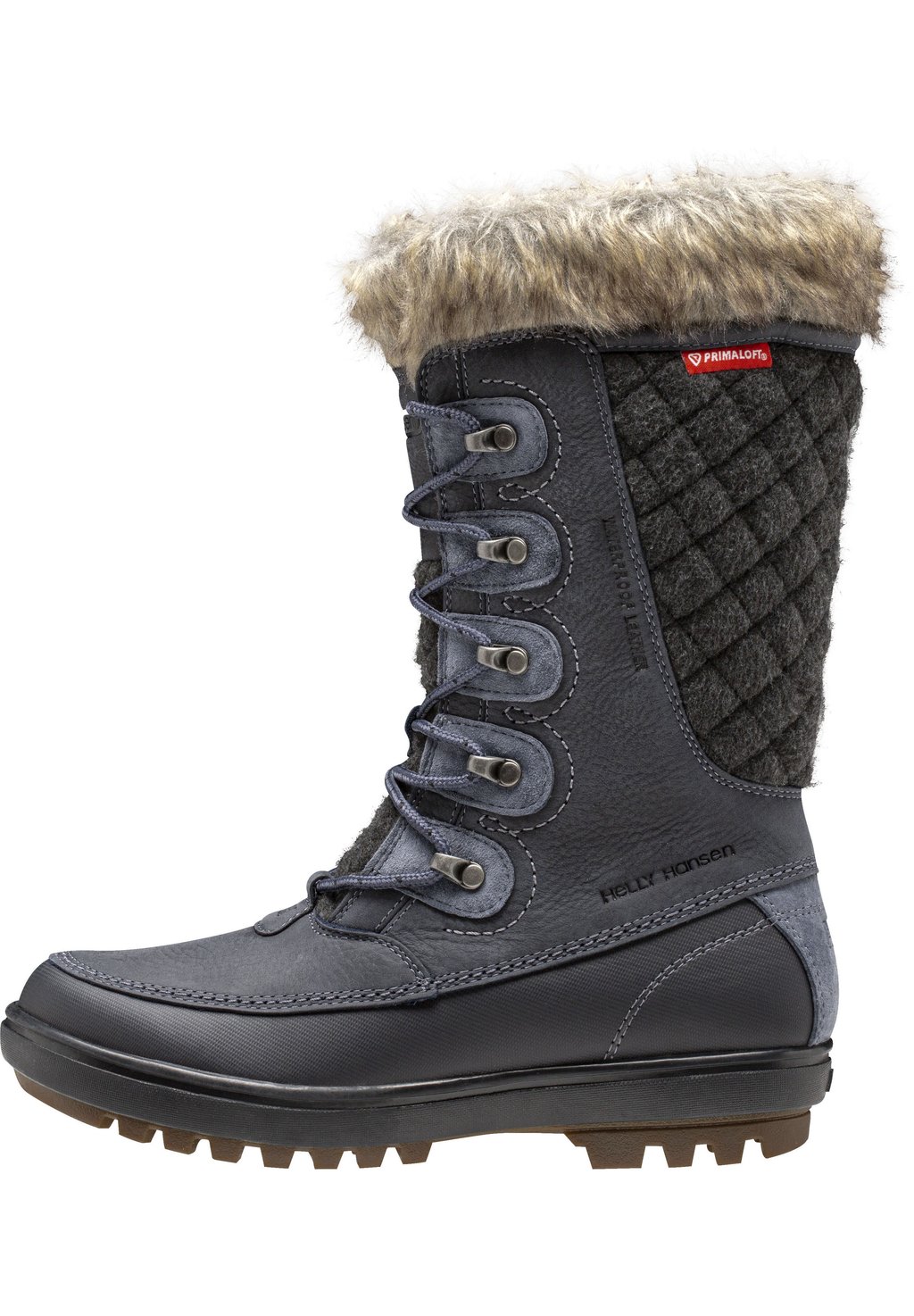 Зимние ботинки женские Helly Hansen Garibaldi высокие стеганые, серый/синий